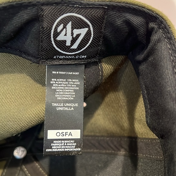 ⚾️Gently used Los Angeles Dodgers baseball cap 🧢 OSFA In Army Green/ White - Picture 5 of 7